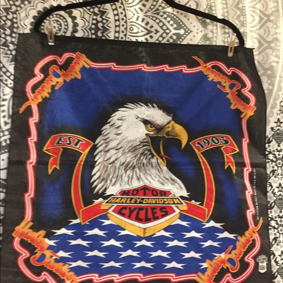 Vintage Harley Davidson square scarf hanky ✌⚡️ - Picture 6 of 8